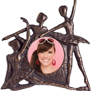 Iron and Glass Dancing Ballerinas Metal Photograph